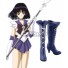 Sailor Moon Sailor Saturn Tomoe Hotaru Saturn Blue purple Shoes Cosplay Boots