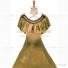 Civil War Victorian Rococo Lolita Armelloses Kleid Evening Gown Yellow Dress