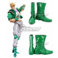 JoJo's Bizarre Adventure Caesar Anthonio Zeppeli Green Shoes Cosplay Boots