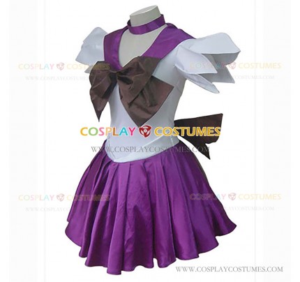 Sailor Moon Sailor Saturn Cosplay Costume Girls Purple Dress Skirt