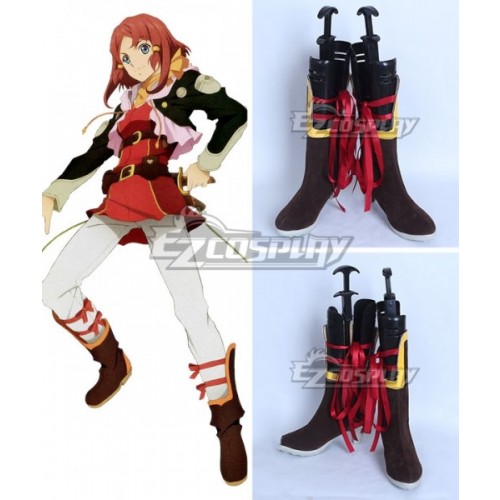 Tales Of Zestiria The X Rose Brown Shoes Cosplay Boots