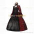 Victorian Steampunk Rococo Brocade Red Ball Gown Dress