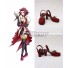 Yu-Gi-Oh! Yugioh 5D's Izayoi Aki Akiza Izinski Witch Of The Black Rose Red Cosplay Shoes