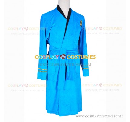 Star Trek TOS Cosplay Costume Blue Bath Robe