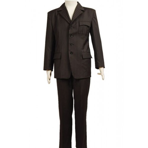 Doctor Who Brown Pinstripe Cosplay Costume