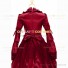 Retro Renaissance Style Pagoda Sleeves Prom Ball Gown Red Dress