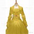 Gothic Lolita Victorian Rococo Stage Long Luxury Yellow Dress Ball Gown