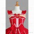 Sleeveless Sweet Love Lolita Dress Red Tiered Ruffle Dress