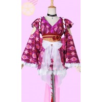 Love Live Sunshine Aqours Mari Ohara Summer Festival Kimono Cosplay Costume