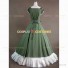 Lady Colonial Princess Fairytale Old West Saloon Girls Prom Dress Green