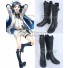 Touken Ranbu Online Taikogane Sadamune Black Shoes Cosplay Boots