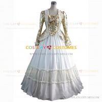 Faire Queen Elizabeth Jacquard Theater Reenactment Costume Gown