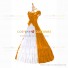 Vintage Gothic Lolita Victorian Rococo Yellow Evening Ball Gown Dress