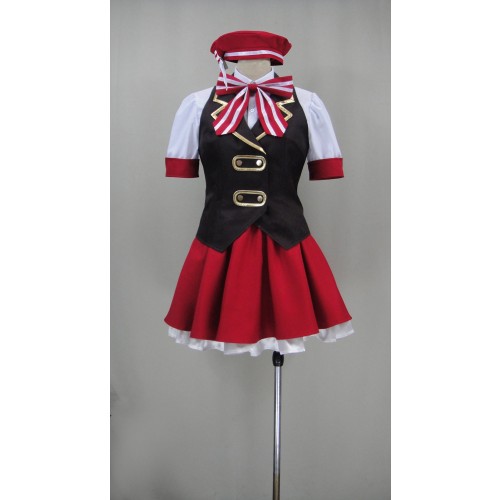 Is The Order A Rabbit Cocoa Hoto Cosplay Costume (Red Skirt)