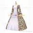 Victorian Steampunk Rococo Brocade Yellow Ball Gown Dress