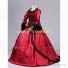 Deluxe Renaissance Queen Elizabeth I Medieval Satin Dress Red