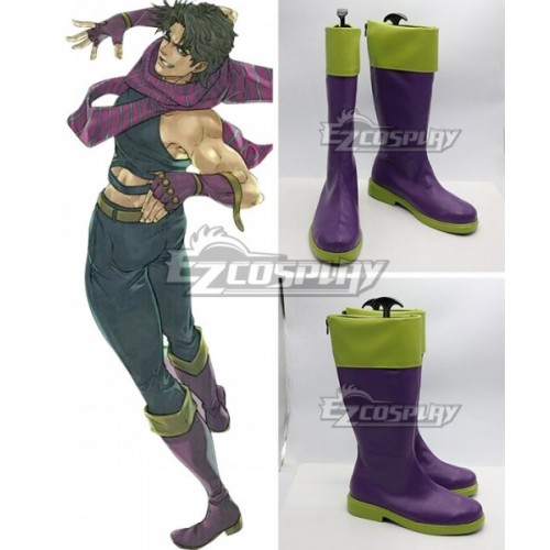 JoJo's Bizarre Adventure Joseph Joestar Purple Shoes Cosplay Boots