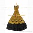 Romantic Southern Belle Marie Antoinette Theater Steampunk Ball Gown Yellow Dress