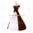 Vintage Gothic Lolita Victorian Rococo Brown Evening Ball Gown Dress