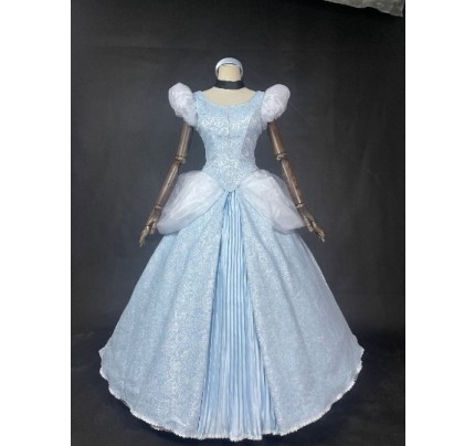 Cinderella Princess Dress Blue Cosplay Costume