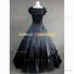 Sleeveless Gothic Theater Reenactment Clothing Lady Dress Black