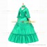 Medieval Renaissance Lolita Princess Ruffled Green Ball Gown Dress