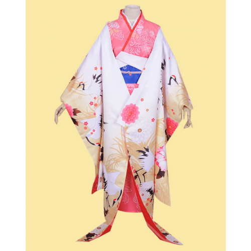 Fate Grand Order Ryougi Shiki Saber Kimono Cosplay Costume