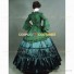 Royal Queen Victorian Style Lady  Pioneer Women Retro Clothing Dark Olive