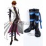 Yu-Gi-Oh! Yugioh Kaiba Seto Black Shoes Cosplay Boots