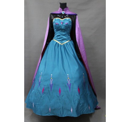 Frozen Queen Elsa Dress Cosplay Costume