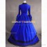 Marie Antoinette Royal Queen Renaissance Dress Evening Gown Blue