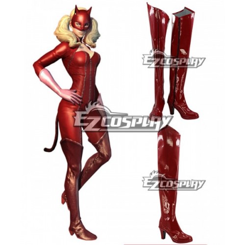 Persona 5 Ann Takamaki Red Shoes Cosplay Boots - B Edition