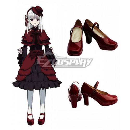 K Anna Kushina Red Cosplay Shoes