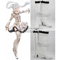 RWBY Weiss Schnee White Shoes Cosplay Boots