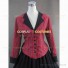 Country Lolita Victorian Tartan Plaid Retro Clothing Theater Ball Gown Dress Red