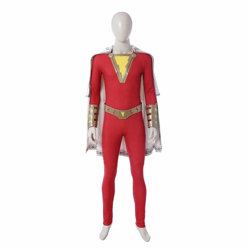 Shazam Billy Batson Captain Marvel Cosplay Costume