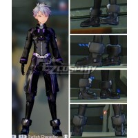 Sword Art Online: Fatal Bullet Male Protagonist Black Purple Skin Cosplay Shoes