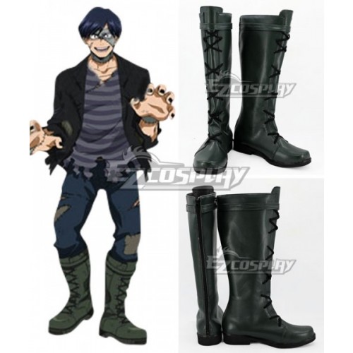 My Hero Academia Boku no Hero Akademia Tenya Iida Halloween Deep Grey Shoes Cosplay Boots