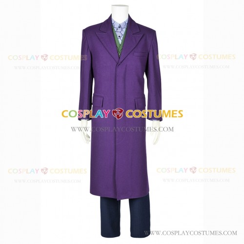 Batman Cosplay The Joker Costume Purple Full Set