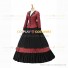 Civil War Country Lolita Victorian Masquerade Theme Red Ball Gown Dress