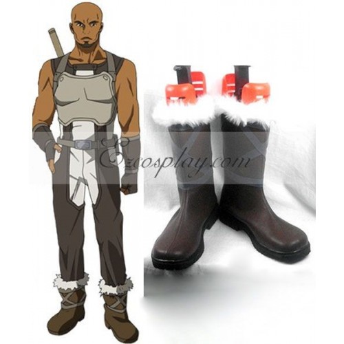 Sword Art Online Agil Green Cosplay Shoes