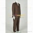 Doctor Who Cosplay Costume Brown Stripes Suit
