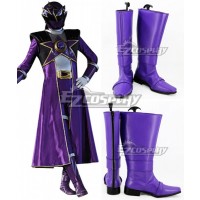 Uchuu Sentai Kyuranger Ryu Commander Shou Ronpo Purple Shoes Cosplay Boots