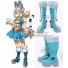 My Hero Academia Boku No Hero Akademia Pussy Cat Pixie-Bob Blue Shoes Cosplay Boots