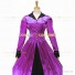 Retro Victorian Classic Turtle Neck Stage Purple Long Dress Ball Gown