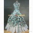 Sleeveless Floral Print Alice in Wonderland Lolita Dress Gown Emerald