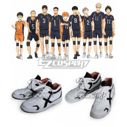 Haikyu!! Karasuno High School's Volleyball Club White Cosplay Shoes