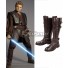 Star Wars Anakin Skywalker Jedi Brown Cosplay Boots