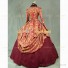 Jacquard Victorian Style Formal Ball Gown Royal Queen Renaissance Dress