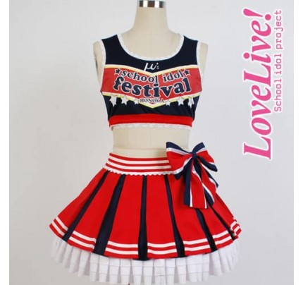 Love Live Honoka Kosaka Cheerleading Uniform Cosplay Costume